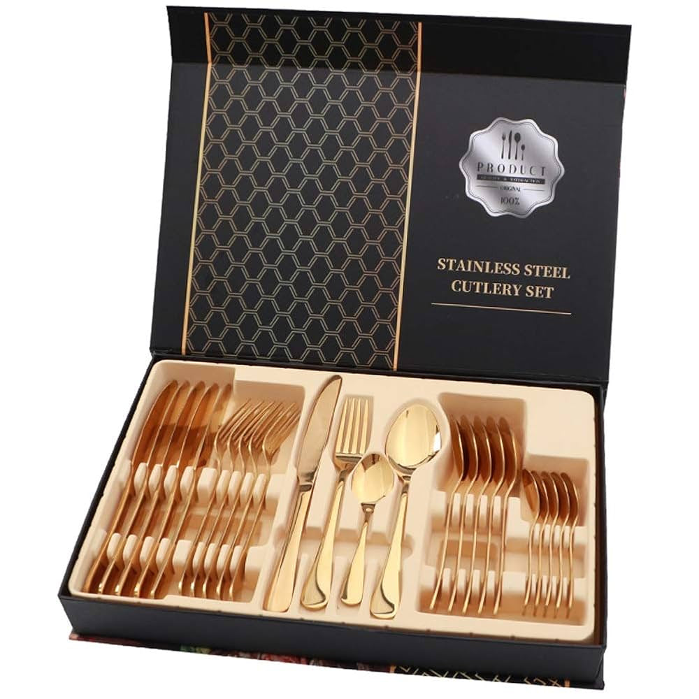 24pcs Stainless Steel Cutlery Set