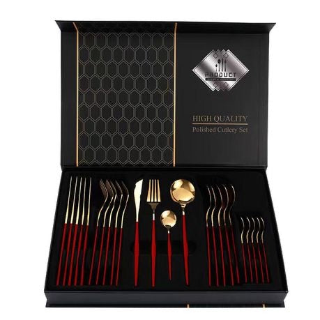 24pcs Stainless Steel Cutlery Set