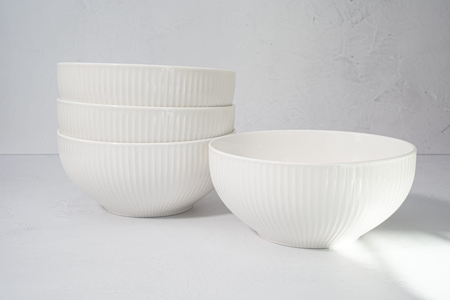 Ribbed Ceramic Bowl