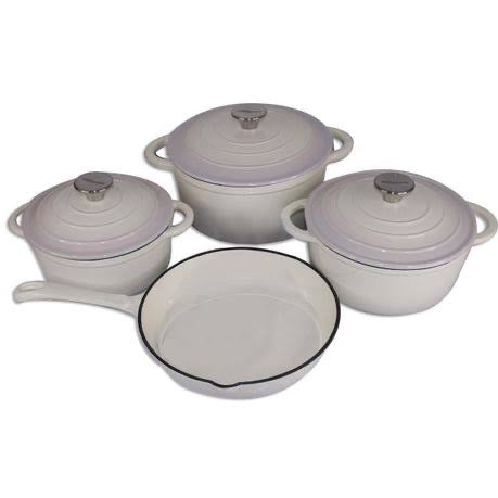 Enameled Cast Iron Cookware Set (7-Piece)