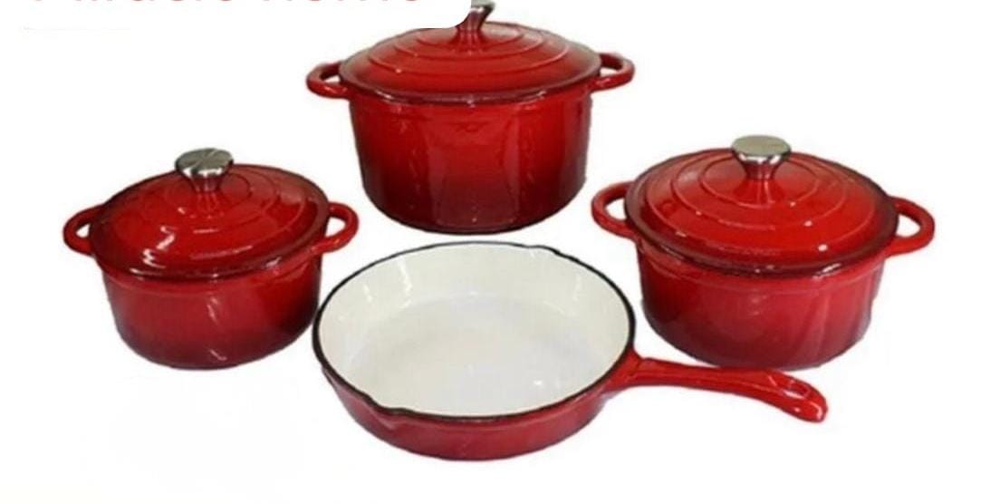 Enameled Cast Iron Cookware Set (7-Piece)