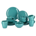 16-Piece Turquoise Dinnerware Set